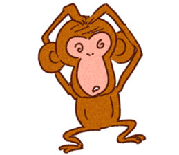 Kanyan the monkey sticker #4788005