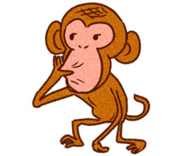 Kanyan the monkey sticker #4788006