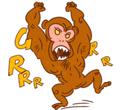 Kanyan the monkey sticker #4788007