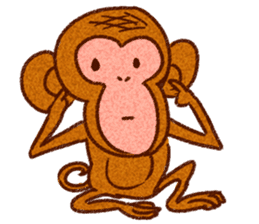 Kanyan the monkey sticker #4788010