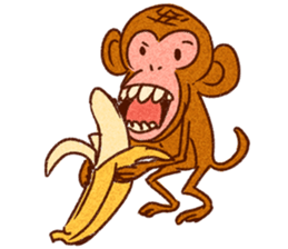 Kanyan the monkey sticker #4788012