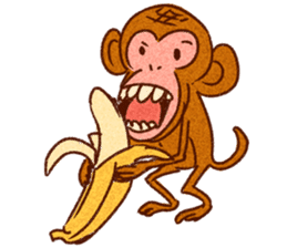 Kanyan the monkey sticker #4788012