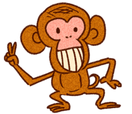 Kanyan the monkey sticker #4788016