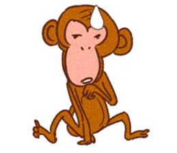 Kanyan the monkey sticker #4788018