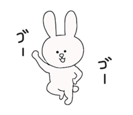 Every day of a white rabbit sticker #4788668