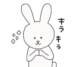 Every day of a white rabbit sticker #4788677