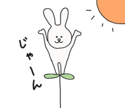Every day of a white rabbit sticker #4788697