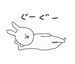 Every day of a white rabbit sticker #4788702
