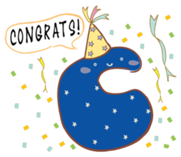 Alphabets Toon sticker #4789498