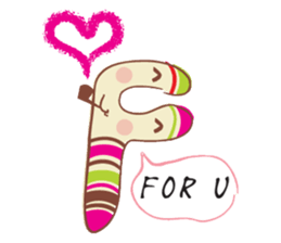 Alphabets Toon sticker #4789501