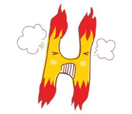 Alphabets Toon sticker #4789503