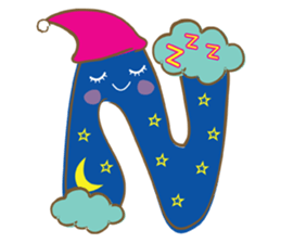 Alphabets Toon sticker #4789509