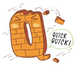 Alphabets Toon sticker #4789512