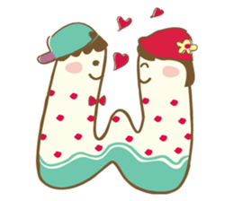 Alphabets Toon sticker #4789518