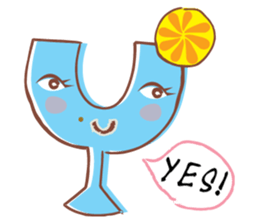 Alphabets Toon sticker #4789520