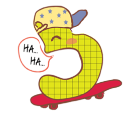 Alphabets Toon sticker #4789526