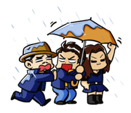 Gavin and the gang sticker #4790082