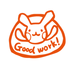 Kawaii animal "Hanko"!;) sticker #4791189