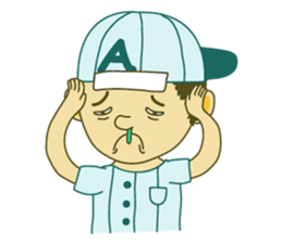 Baseball players Sticker sticker #4791280