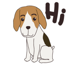 Beagle dog's sticker #4791376