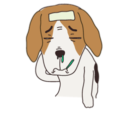 Beagle dog's sticker #4791382