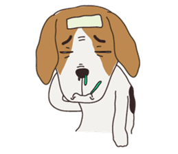 Beagle dog's sticker #4791382