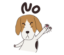 Beagle dog's sticker #4791385