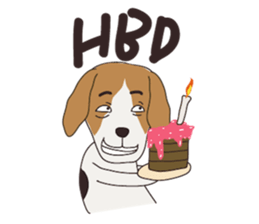 Beagle dog's sticker #4791388