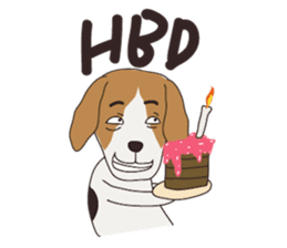 Beagle dog's sticker #4791388
