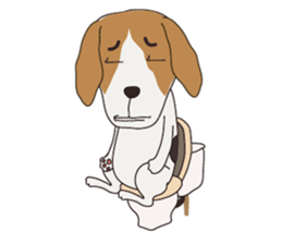 Beagle dog's sticker #4791389