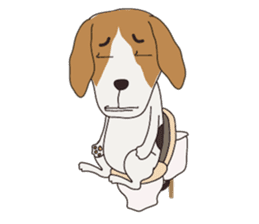 Beagle dog's sticker #4791389