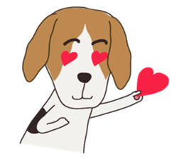 Beagle dog's sticker #4791397