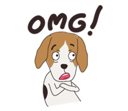 Beagle dog's sticker #4791399