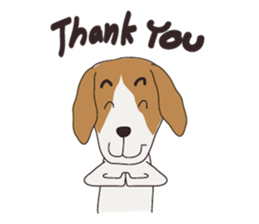 Beagle dog's sticker #4791403