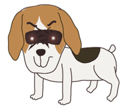 Beagle dog's sticker #4791406