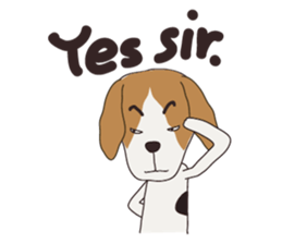 Beagle dog's sticker #4791411
