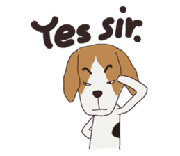 Beagle dog's sticker #4791411