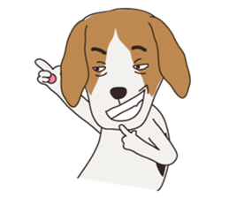 Beagle dog's sticker #4791412