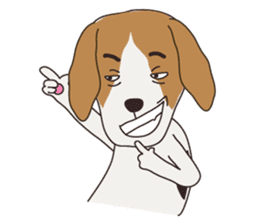 Beagle dog's sticker #4791412