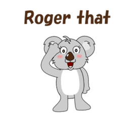 Conversation with koala English sticker #4791755