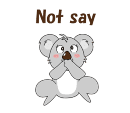 Conversation with koala English sticker #4791764