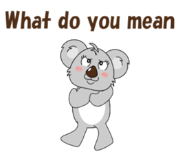 Conversation with koala English sticker #4791767