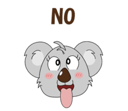 Conversation with koala English sticker #4791773