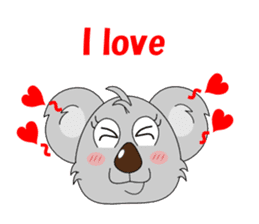 Conversation with koala English sticker #4791774