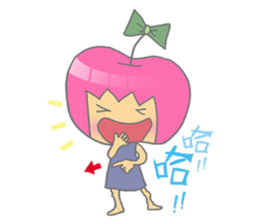 Apple girl gaga sticker #4792025