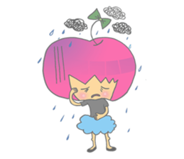 Apple girl gaga sticker #4792031