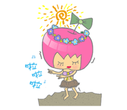 Apple girl gaga sticker #4792039