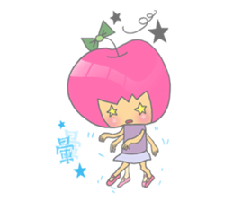 Apple girl gaga sticker #4792043