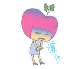 Apple girl gaga sticker #4792048