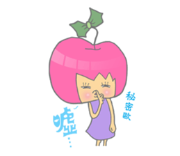 Apple girl gaga sticker #4792051